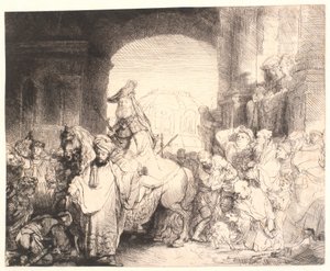 Triumf Mordechaje od Rembrandt van Rijn