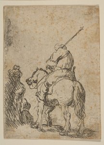 Voják s turbanem na koni, ca. 1629. od Rembrandt van Rijn