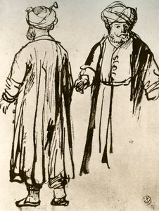 Dva Turci na chůzi, 1913. od Rembrandt van Rijn