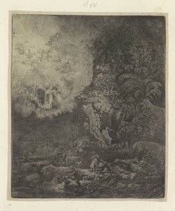 Správa pastevců Kolekce osmdesáti pěti původních tisků (název série) od Rembrandt van Rijn