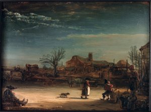 Zimní krajina od Rembrandt van Rijn