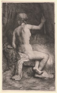 Žena s šípem od Rembrandt van Rijn