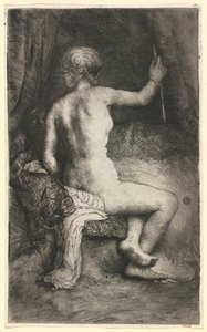 Žena se šípem od Rembrandt van Rijn