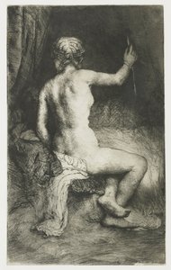 Žena s šipkou od Rembrandt van Rijn