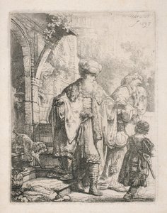 Vyhnání Hagar od Rembrandt van Rijn