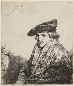 Mladík v čepici od Rembrandt van Rijn