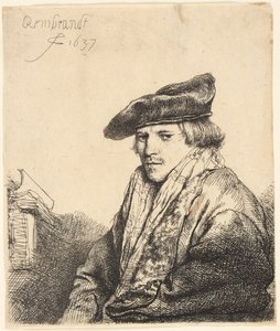 Mladý muž v sametové čepici (Ferdinand Bol?) od Rembrandt van Rijn