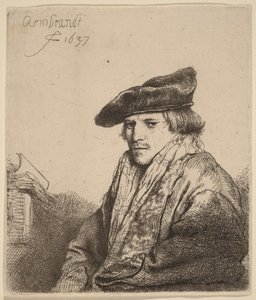 Mladík v sametové čepici (Petrus Sylvius) od Rembrandt van Rijn
