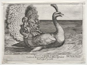 Námořní boj Zastoupen na řece Arno ve Florencii, pro sňatek Cosima di Medici, 1608.