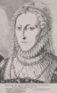 Královna Alžběta I. (1533-1603), kolem 1572-75 od Remigius Hogenbergh