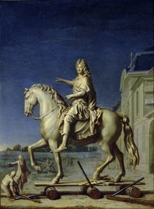 Převoz jezdecké sochy Ludvíka XIV. na Place Vendome v roce 1699, po roce 1669