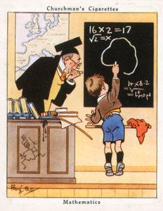 Matematika (barevná litografie)