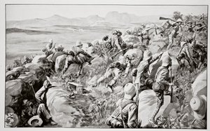 The Relief of Ladysmith - The Last Rush at Hlangwane Hill od René Bull
