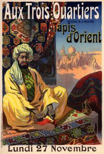 Tři čtvrtiny - orientální koberec plakát, 1890s od René Louis Péan