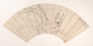 Scholar in the Wind, ca. 1880. od Ren Xun