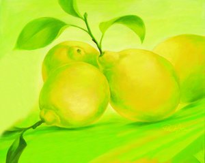 Zářivě zelené citrony od Renate Holzner