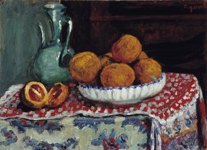 Zátiší na džbánu Obraz Rene Seyssaud (1867-1952) 1909 Povinná zmínka: Collection fondation needs de Provence, Marseille