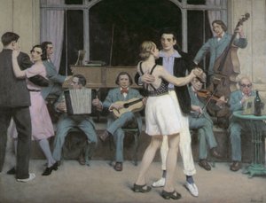 Casino Bar v Cabourg, kolem roku 1930 (olej na plátně)