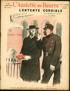 Obálka "" L’Plate au beurre"", číslo 223, satirické barvy od Rene George Hermann Paul