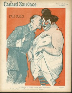 Ilustrace Hermann-Paul (1864-1940) pro obálku Divoké kachny, č. 20 od Rene George Hermann Paul