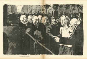 Ilustrace Hermanna Paula (1864-1940) v Le Canard Sauvage od Rene George Hermann Paul