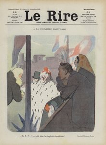 Na portugalské hranici. Ilustrace pro Le Rire