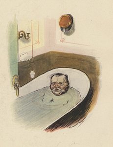 Muž ve vaně (barva litho) od Rene George Hermann Paul