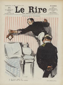 Stěhování ministrů. Ilustrace pro Le Rire od Rene George Hermann Paul