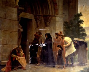 Raymond VI. (1156-1222), hrabě z Toulouse, „Exkomunikovaný““ v roce 1208 papežem Inocencem III. (1160-1216). René Ravaut od Rene Ravaut