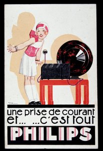 Reklama na rádio Philips, v.1930