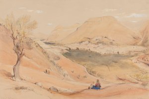 Nablous [Nablus], Jordánsko od Rev. Edward Thomas Daniell