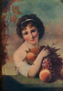 Dívka s ovocem, c1780, 1910