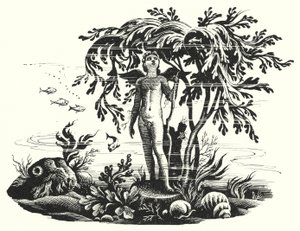Hans Christian Andersen: Malá mořská víla (litho) od Rex (after) Whistler