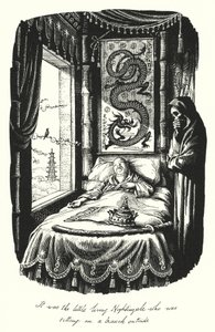 Hans Christian Andersen: Slavík (litho) od Rex (after) Whistler