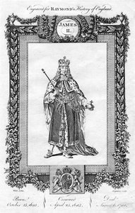 Anglický Jakub II., 18. století. od Reynolds Grignion