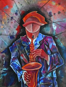 Energický jazzový saxofon od Ricardo Maya