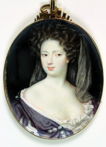 Anne Greville, hraběnka z Kingstonu (akvarel na slonovině)