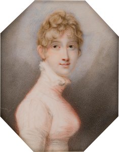 Portrét Henrietty Anny Marie Charlette Bridgeman Simpson, později paní Charles Pelham, hraběnka z Yarborough († 1813), kolem 1762-1813 (olej na plátně) od Richard (after) Cosway