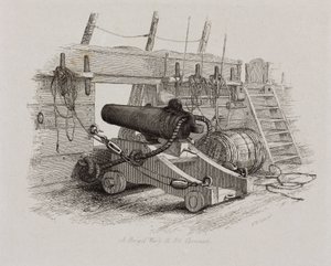 12 Pounder Carronade od Brig of War od John Pardon