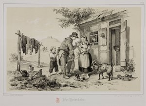 Horník se vrací domů, Německo, c 1851 od John Pardon