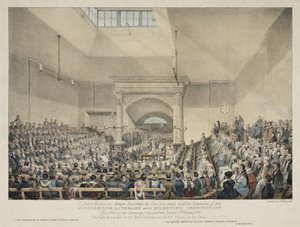 Otevření přednáškového divadla v Marylebone v Londýně od John Pardon