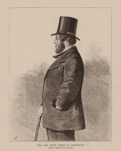 Zesnulý baron Meyer De Rothschild (rytina) od Richard (after) Dighton