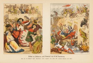 Rebecca a Rowena (barevná litografie) od Richard (after) Doyle