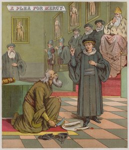 Ilustrace pro Kupce z Benátek (chromolitho) od Richard Andre