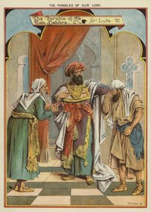 Podobenství o Kristu: Podobenství o dvou dlužníkech (chromolitho)