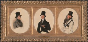 Studie k portrétům lorda Eglintona, lorda Douglase a lorda Stradbroka na „Coursingovém setkání Waterloo Cup“ (v Walker Art Gallery), 1840 od Richard Ansdell