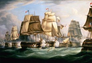 Bitva u Trafalgaru, 21. října 1805, uprostřed dne (olej na plátně)