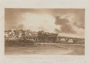 Na březích Marny pod mostem v Charentonu 1803; Deska 19 z Views v Paříži, Emanuel Volume obkreslování desky B1981.25.2628