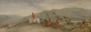 Foxhunting: Road Riders or Funkers (olej na plátně)