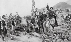 Čínsko-japonská válka od Richard Caton II (after) Woodville